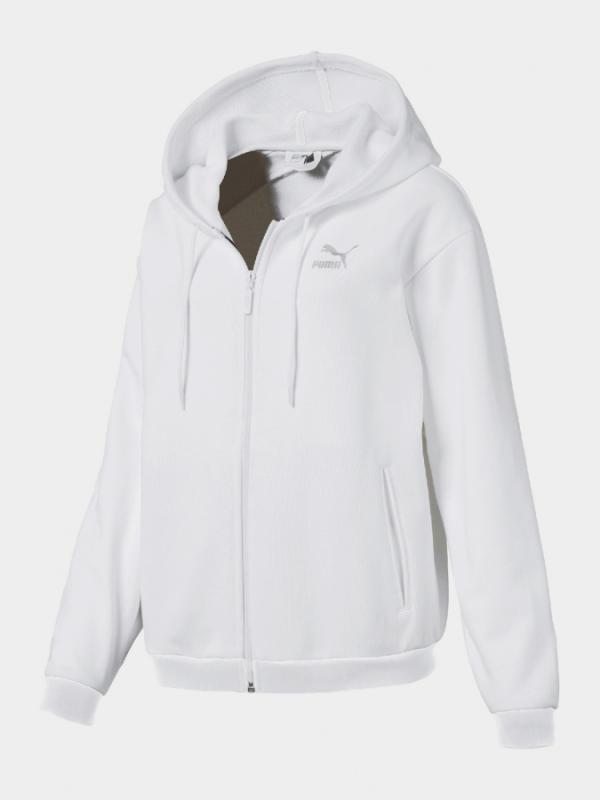 Mikina Puma Crush Fz Hoody Bílá