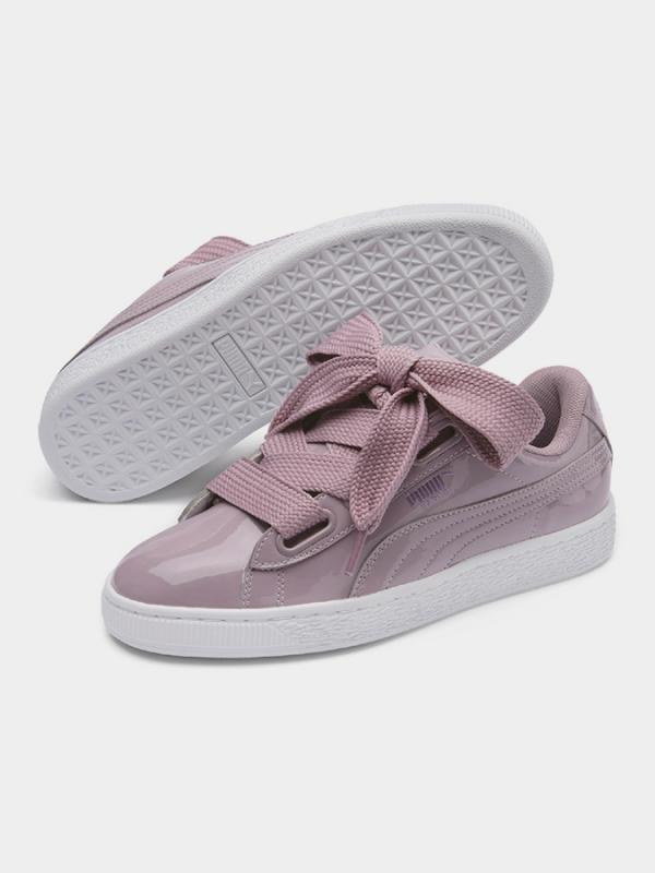 Boty Puma Basket Heart Patent Wn S Růžová