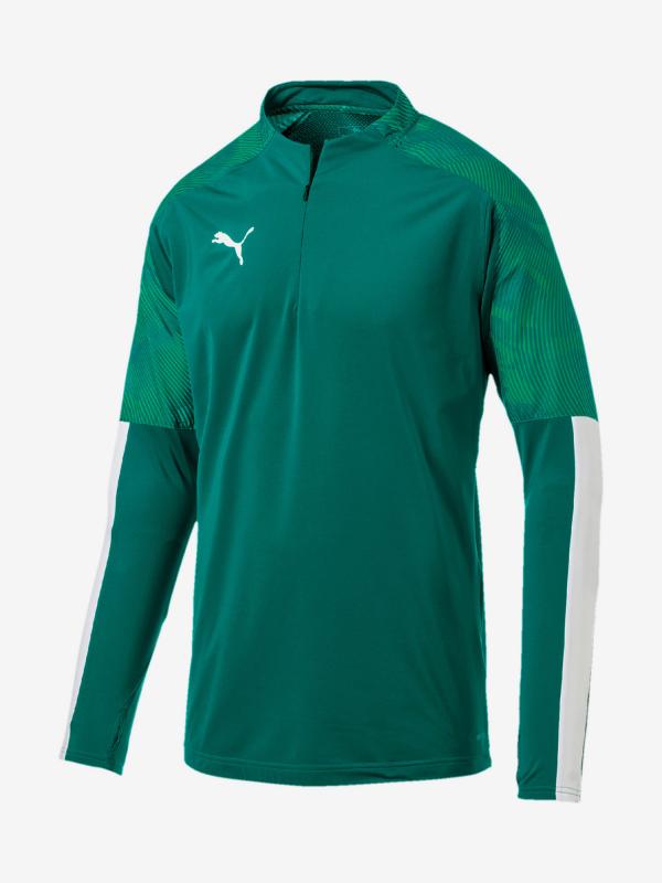 Mikina Puma Cup Training 1 4 Zip Top Zelená