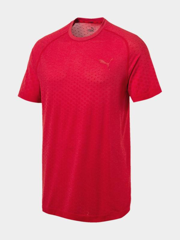 Tričko Puma Evostripe Evoknit Tee Červená