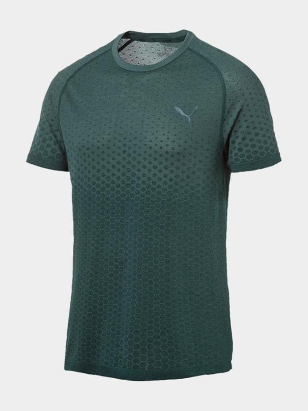 Tričko Puma Evostripe Evoknit Tee Zelená