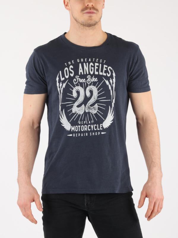 Tričko Replay M3637 T-Shirt Modrá
