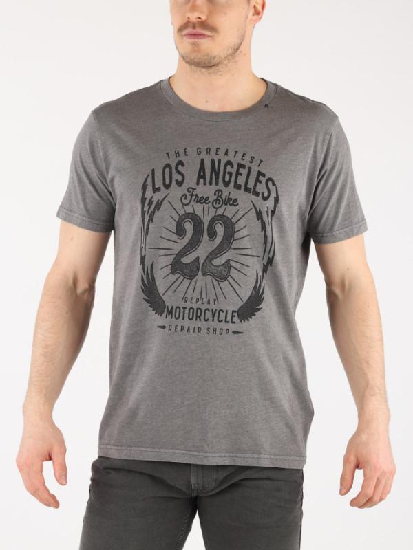Tričko Replay M3637 T-Shirt Šedá