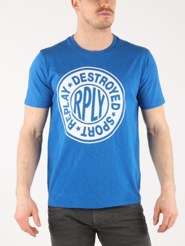 Tričko Replay M3618 T-Shirt Modrá