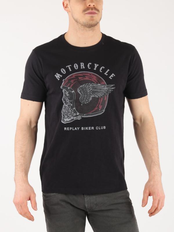 Tričko Replay M3617 T-Shirt Černá