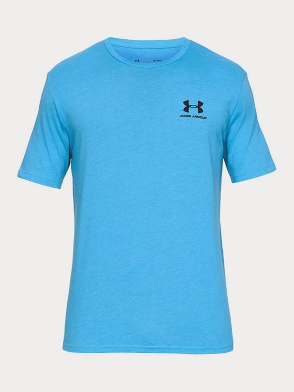 Tričko Under Armour Sportstyle Left Chest Ss Modrá