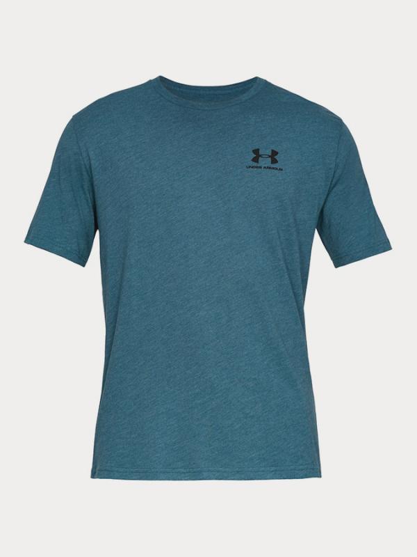 Tričko Under Armour Sportstyle Left Chest Ss Modrá