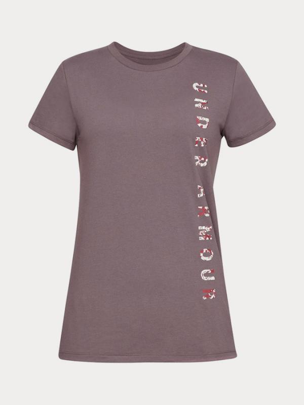 Tričko Under Armour Vertical Wm Graphic Classic Crew Fialová