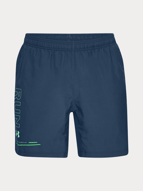 Kraťasy Under Armour Speed Stride Graphic 7\'\' Woven Short Modrá