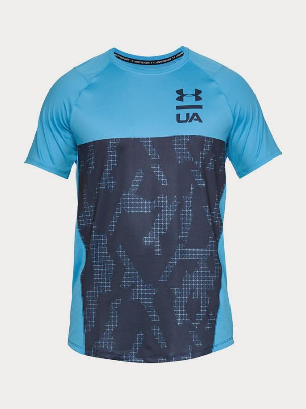 Tričko Under Armour Mk1 Ss Colorblock Modrá