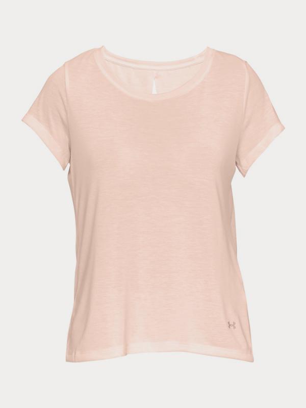 Tričko Under Armour Whisperlight Ss Foldover Béžová