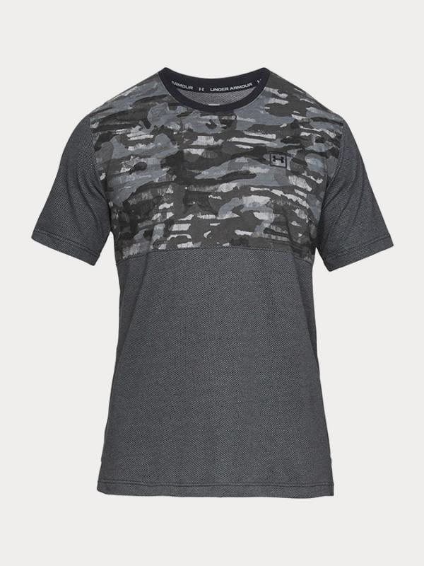 Tričko Under Armour Sportstyle Cotton Mesh Tee Černá