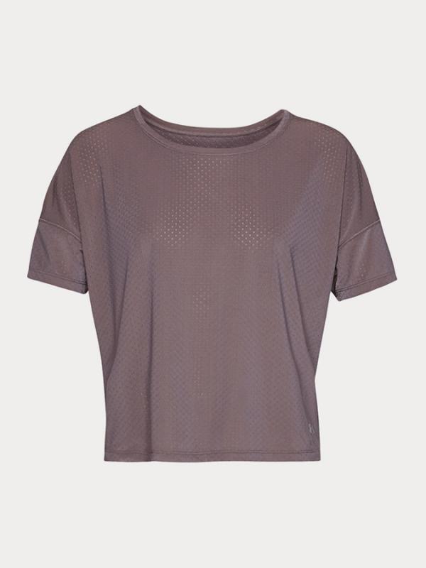 Tričko Under Armour Sport Mesh Oversized Ss Fialová