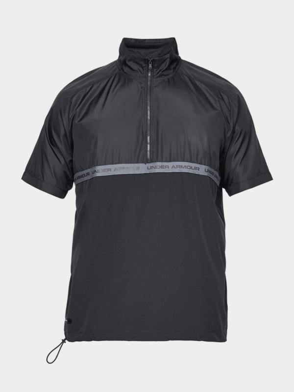 Mikina Under Armour Unstoppable Woven 1/2 Zip Ss Černá