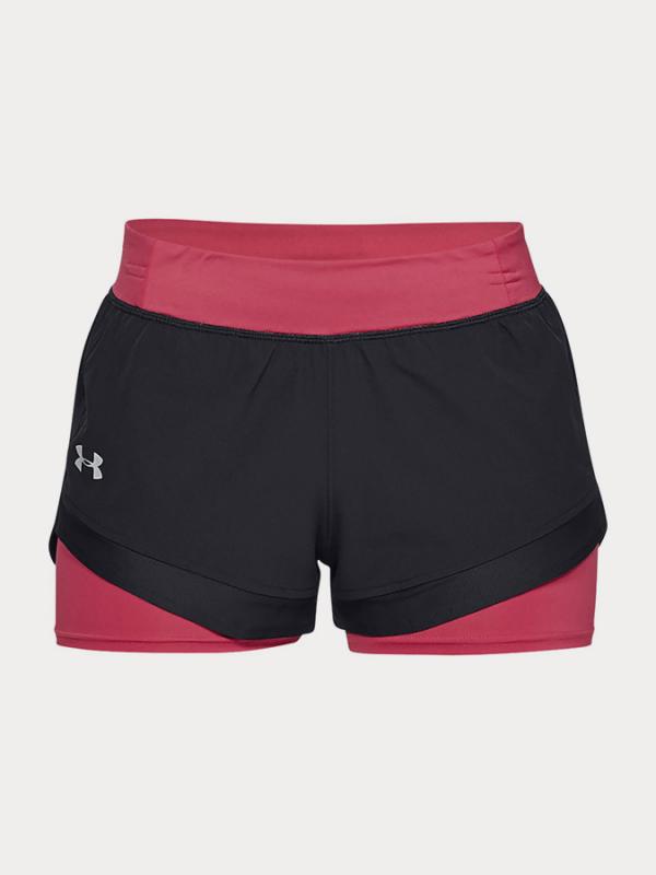 Kraťasy Under Armour Qlifier Speedpocket 2-In-1 Short Černá