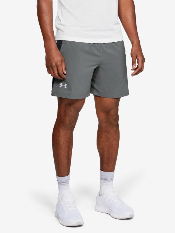 Kraťasy Under Armour Launch Sw 2-In-1 Short Šedá
