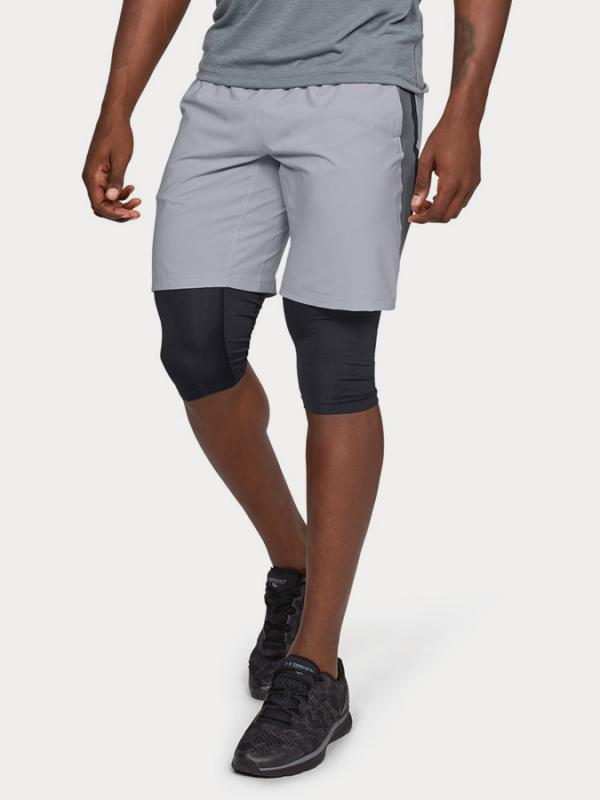 Kraťasy Under Armour Launch Sw 2-In-1 Long Short Šedá