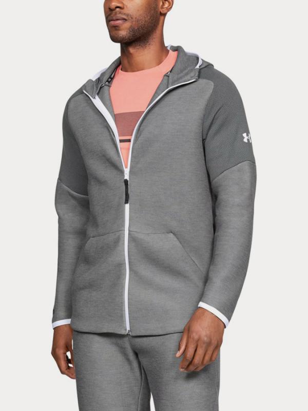 Mikina Under Armour Unstoppable Move Light Fz Hoodie Šedá