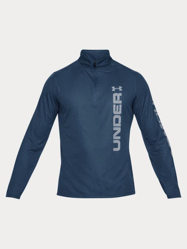 Tričko Under Armour Speed Stride Split 1/4 Zip Modrá