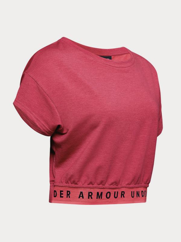 Top Under Armour Featherweight Fleece Crop Top Růžová