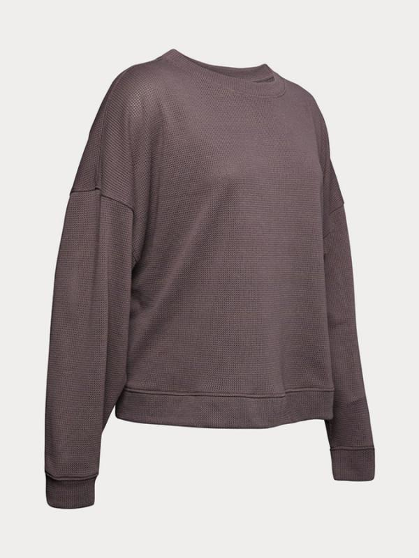 Mikina Under Armour Mesh Around Os Crew Fialová