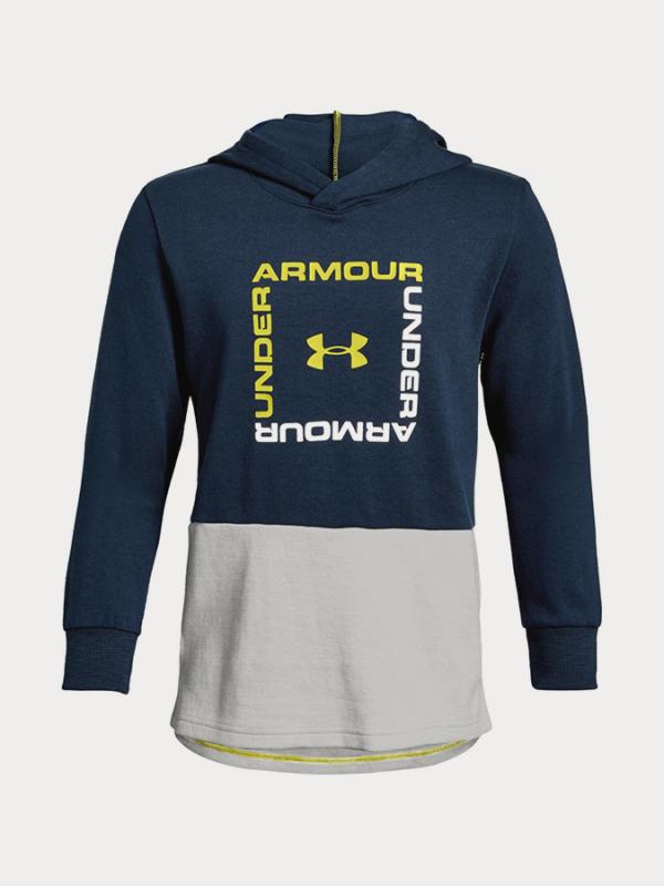 Mikina Under Armour Unstoppable Double Knit Hoody Modrá