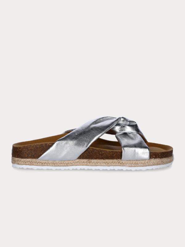 Pantofle Paez Sandal Knot Silver Stříbrná