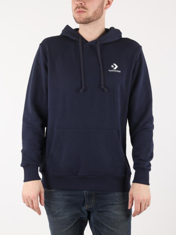 Mikina Converse M Star Chevron Emb Po Hoodie Modrá