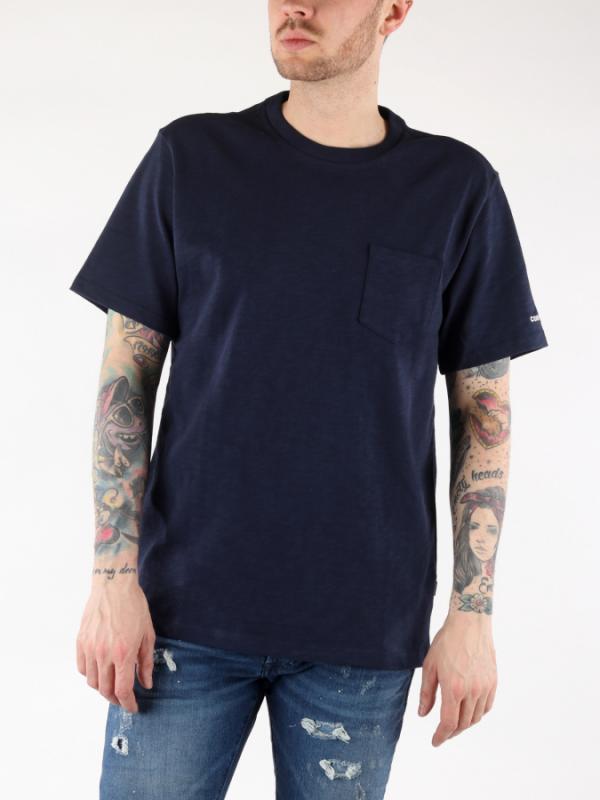 Tričko Converse M Embroidered Wordmark Tee Modrá