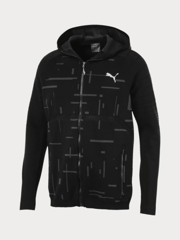 Mikina Puma N.R.G. Evoknit Fz Hoodie Černá
