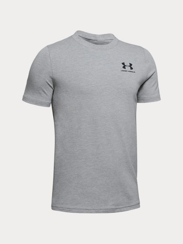 Tričko Under Armour Eu Cotton Short Sleeve Šedá