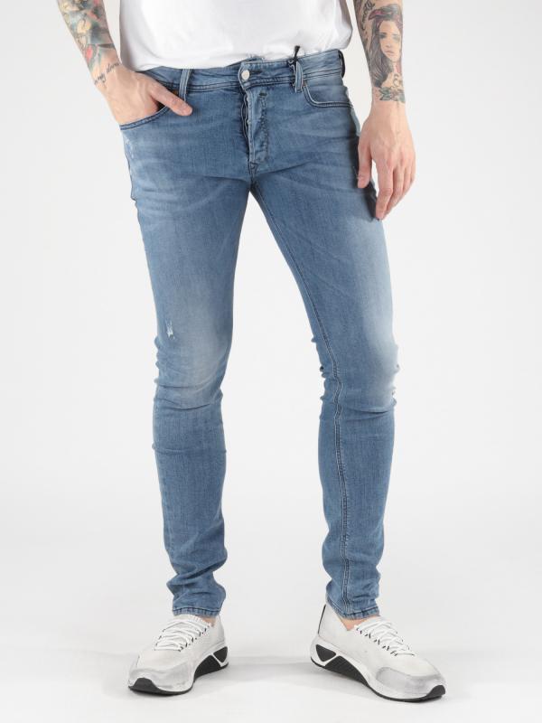 Džíny Diesel Sleenker L.32 Pantaloni Modrá