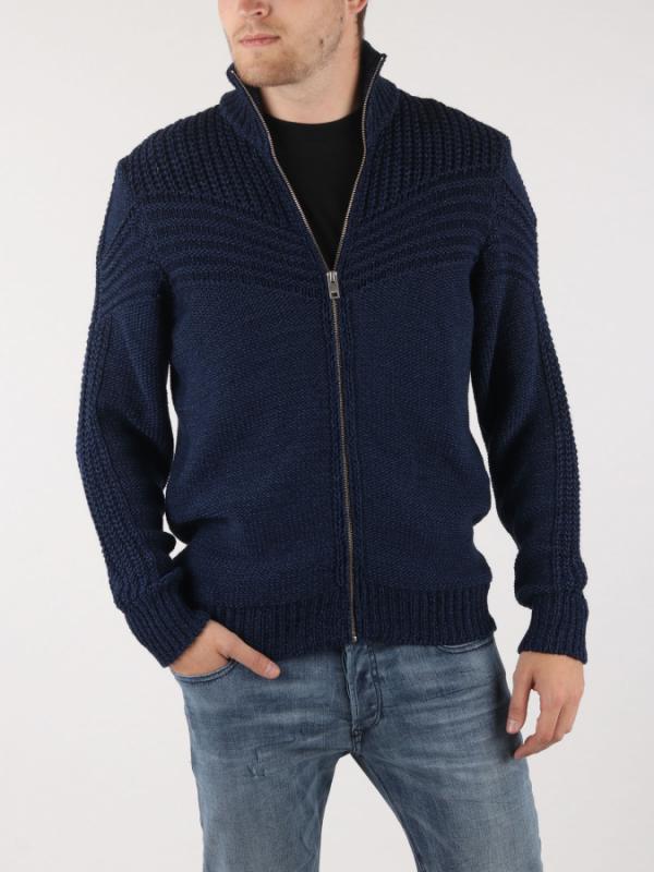 Mikina Diesel K-Chute Cardigan Modrá
