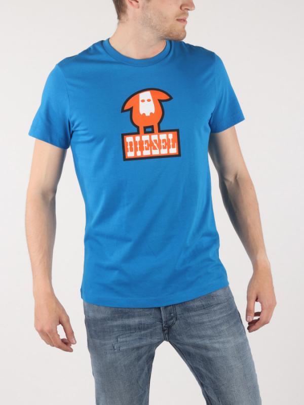 Tričko Diesel T-Diego-Ba Maglietta Modrá