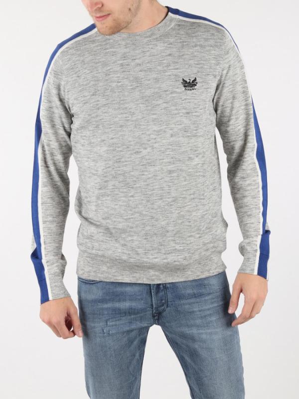 Mikina Diesel K-Tape Pullover Šedá