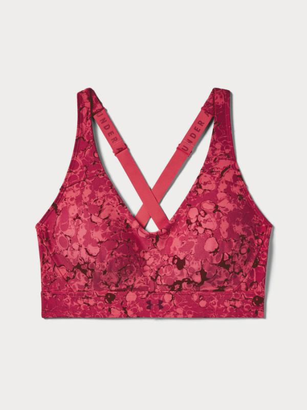 Podprsenka Under Armour Vanish Mid All Over Print Růžová