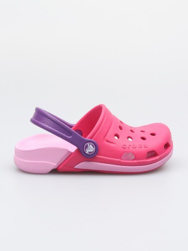 Sandály Crocs Electro III Clog K Paradise Pink/Carnation Růžová
