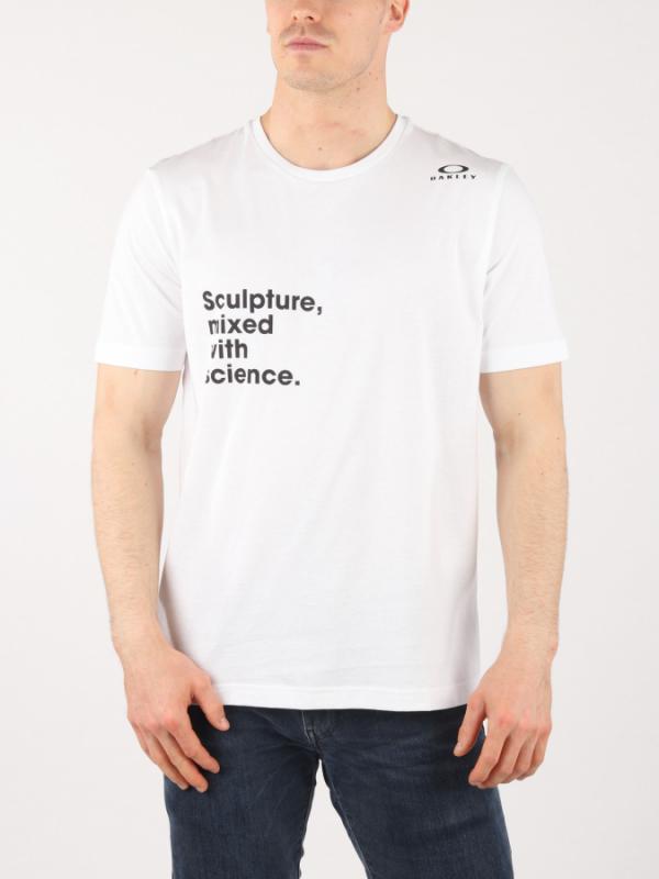Tričko Oakley Sculptured Mixed With Science Tee Bílá