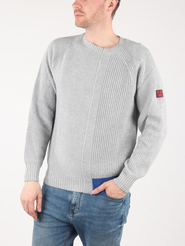 Svetr Diesel K-Statues Pullover Šedá