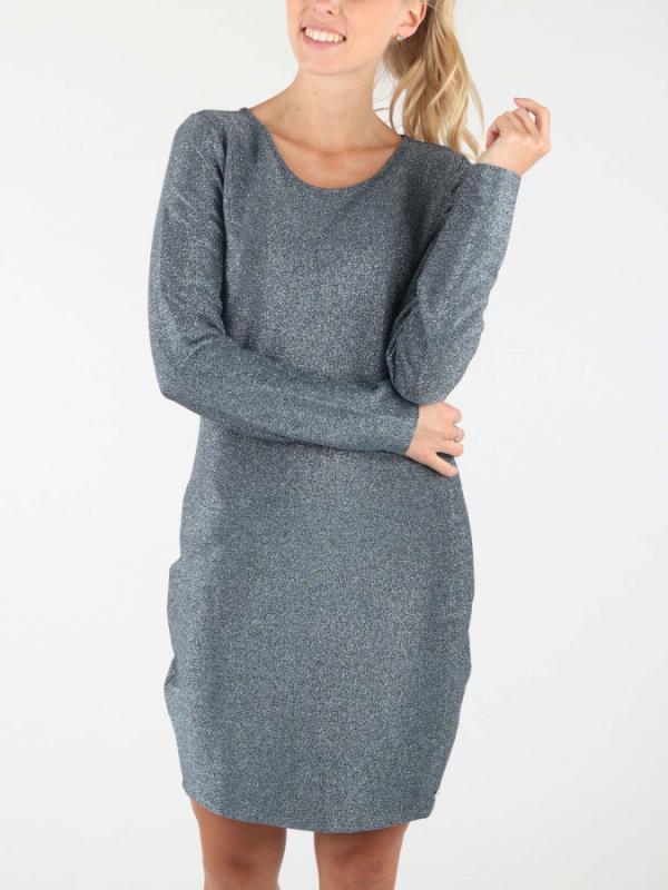 Šaty Superdry Mia Shimmer Dress Modrá