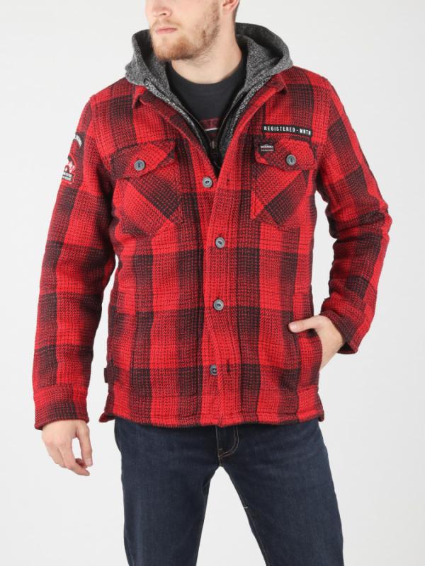 Bunda Superdry Everest Storm Hood Červená