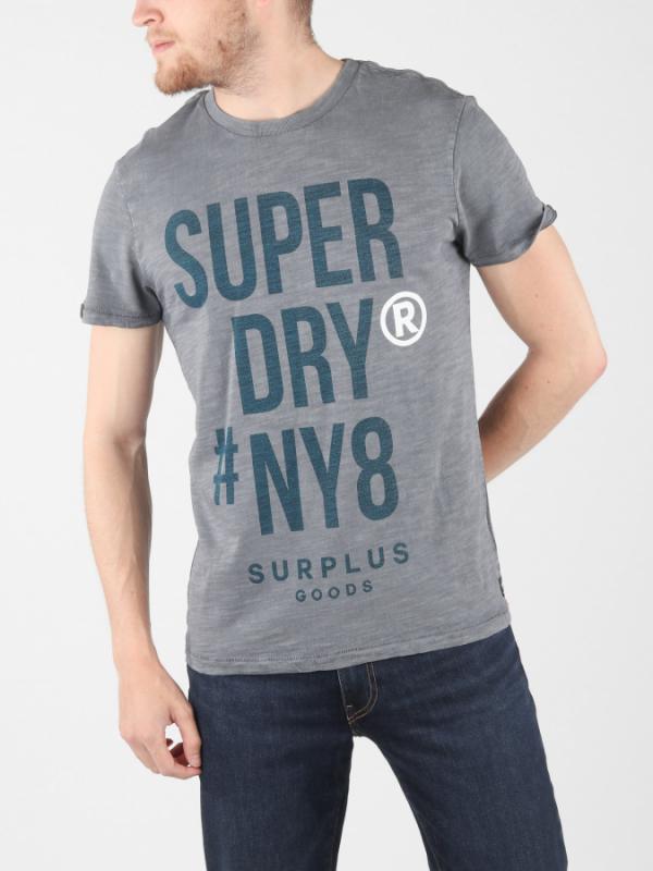 Tričko Superdry Surplusgoodss/Sbxygrpctee Šedá