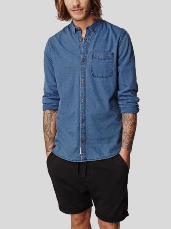 Košile O´Neill LM VALENCIA L/SLV SHIRT Modrá