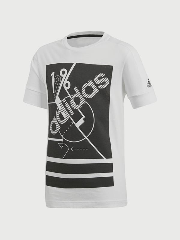 Tričko adidas Performance Yb Remix Tee Bílá