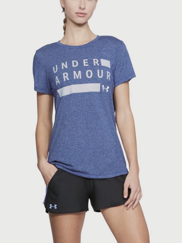 Tričko Under Armour Tborne Train Grph Twist SSc Modrá
