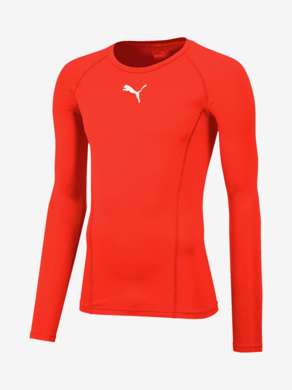 Tričko Puma Liga Baselayer Tee Ls Červená