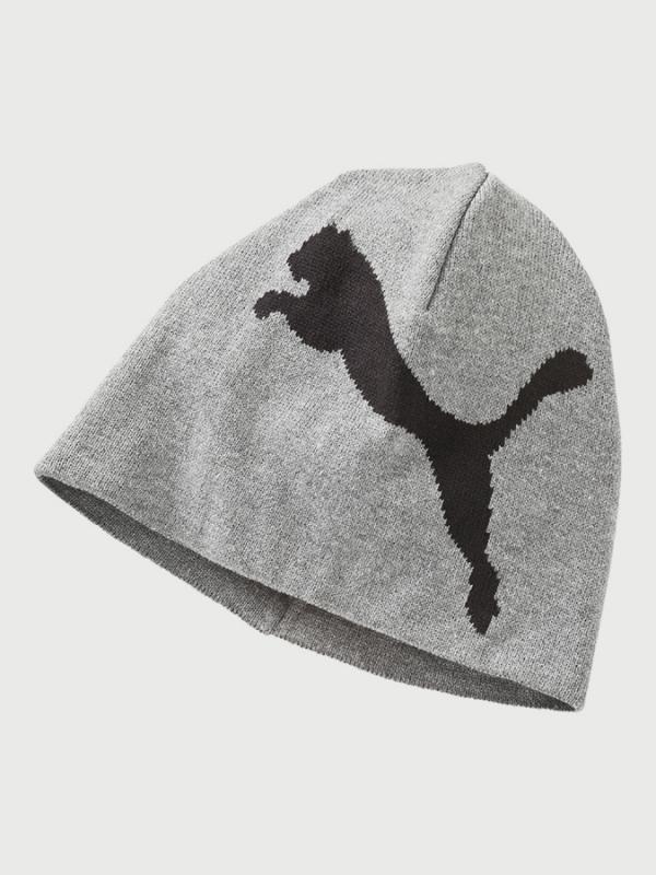 Čepice Puma ESS Big Cat Beanie Šedá