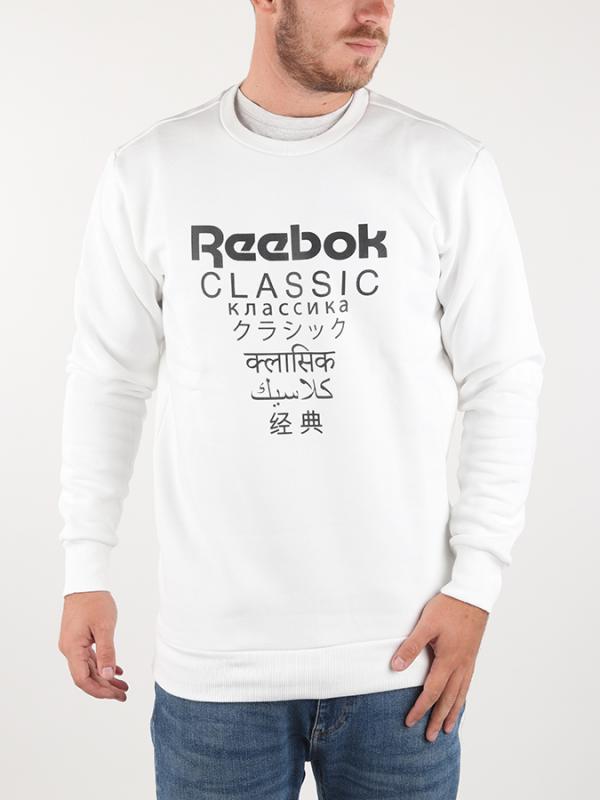 Mikina Reebok Classic GP Unisex Fleece Crew Bílá