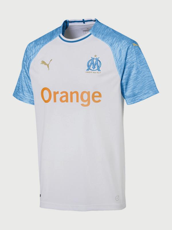 Dres Puma OM HOME Shirt Replica SS Bílá