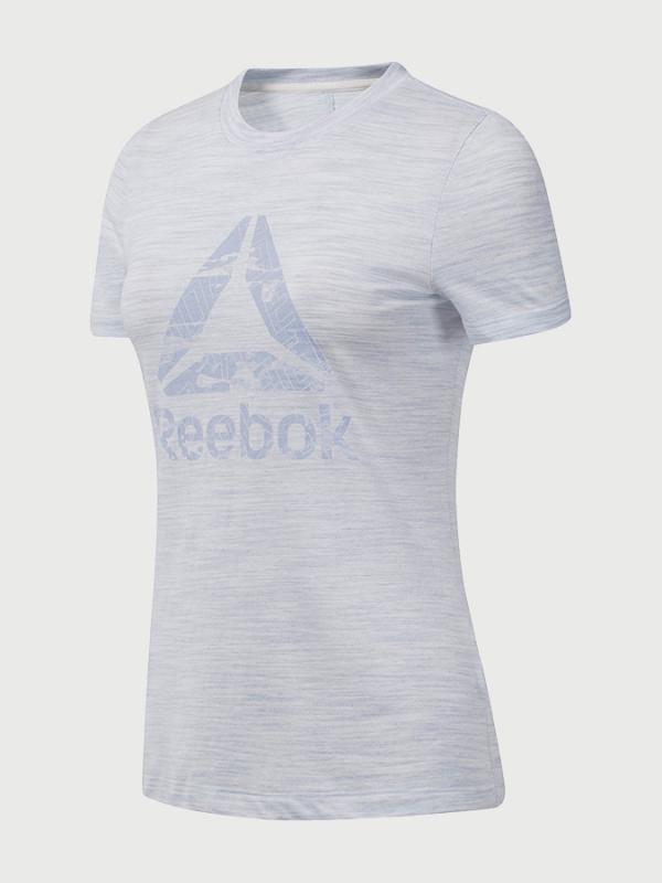Tričko Reebok Te Marble Logo Tee Bílá